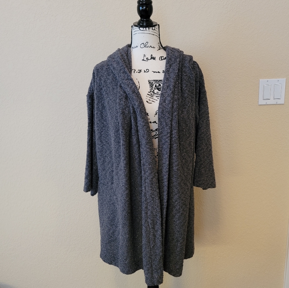 Anthropologie Saturday Sunday Sparkly Hooded Cardigan, Size XS-S
